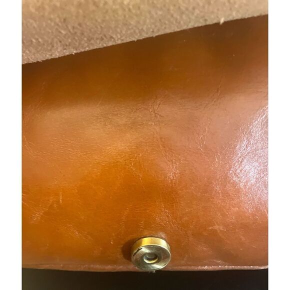 Patricia Nash Saddle Crossbody Leather Bag  London Heritage Collection Brown - Picture 9 of 15